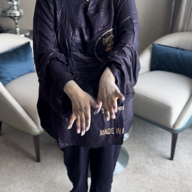 Original Saharan Indigo Gloves قفازات النيلة الصحراوية الأصلية - Image 2
