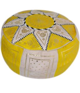 Handcrafted Leather Pouf