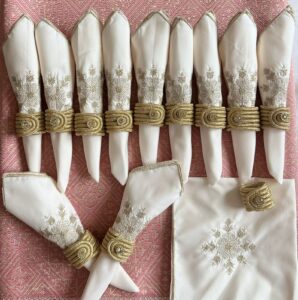 Hand-Embroidered Tablecloth