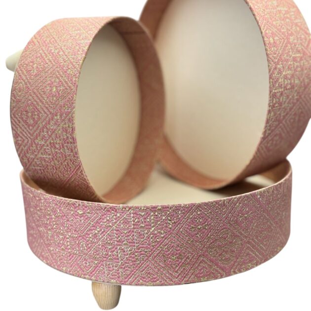 Moroccan Pink Decorated Trays - Image 3