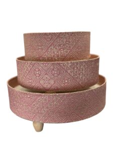 Pink Decorated Trays