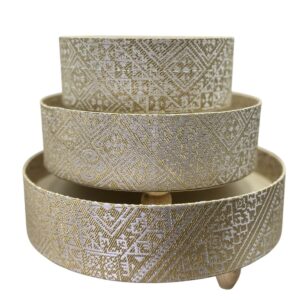 Moroccan Golden Decorative Trays 