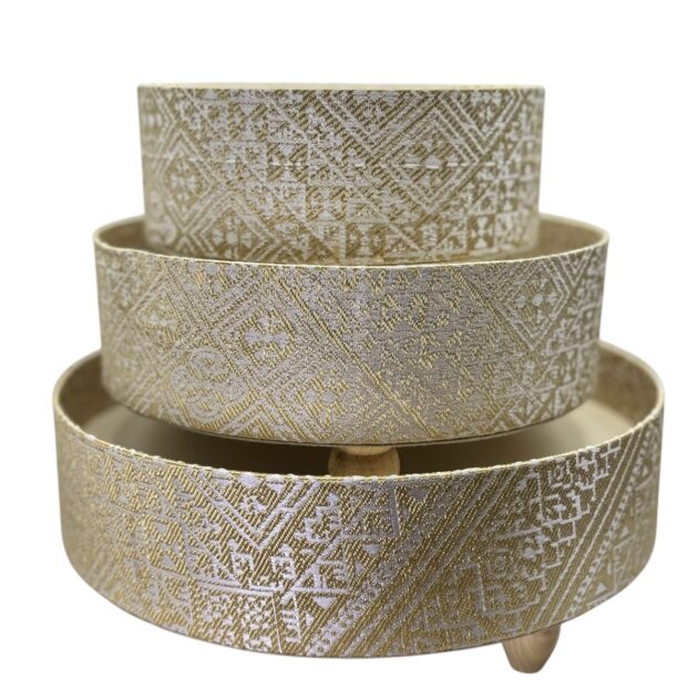 Moroccan Golden Decorative Trays 