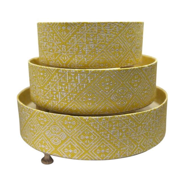 Moroccan Yellow Decorated Trays