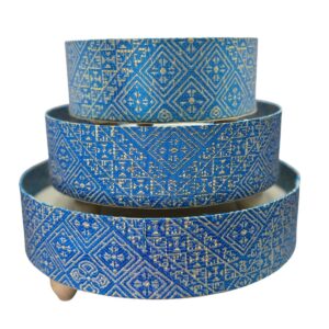 Blue Moroccan Decorated Trays