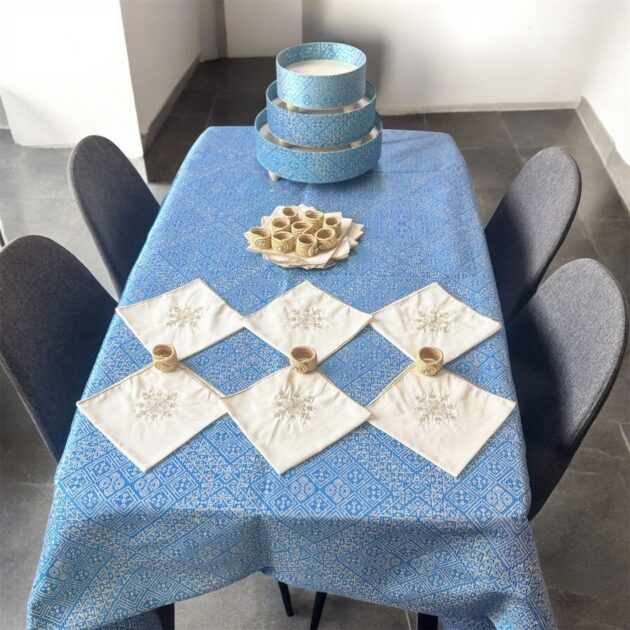 Blue Moroccan Decorated Trays - Image 2