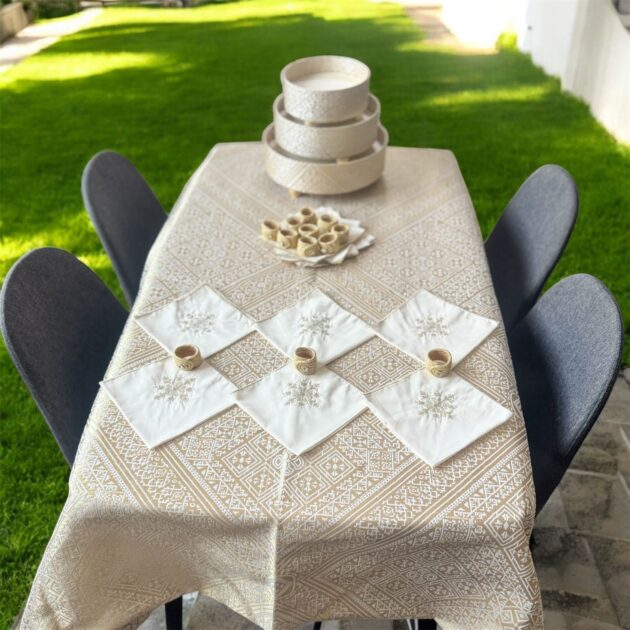 Moroccan Golden Decorative Trays  - Image 3