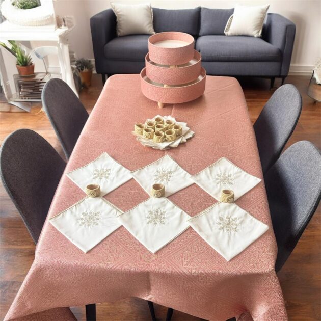 Moroccan Pink Decorated Trays - Image 2